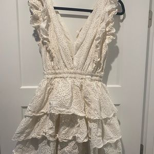 Love the Label, large ruffle dress! Worn and washed once! Never dried